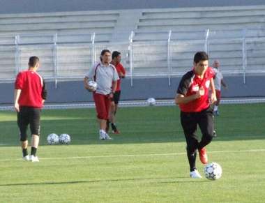من تدريبات المنتخب الاردني مساء اليوم