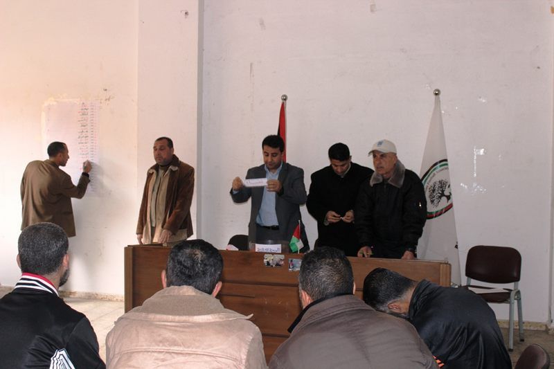 جانب من سحب القرعة 