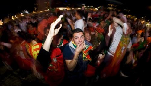 احتفالات جماهير البرتغال بالفوز