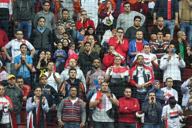 الجماهير المصرية في مباراة فرنسا