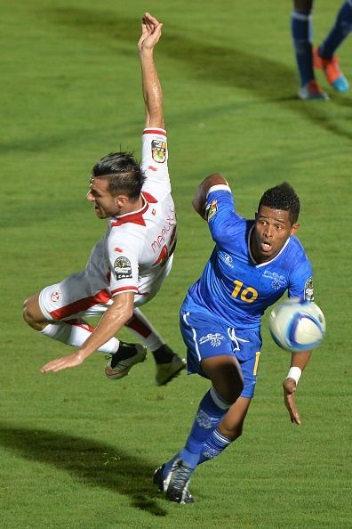 من مباراة تونس والرأس الأخضر