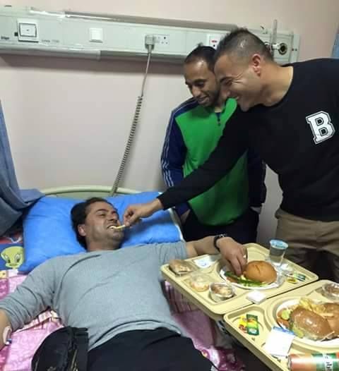 شفيع وأبو عمارة خلال زيارة برهومة