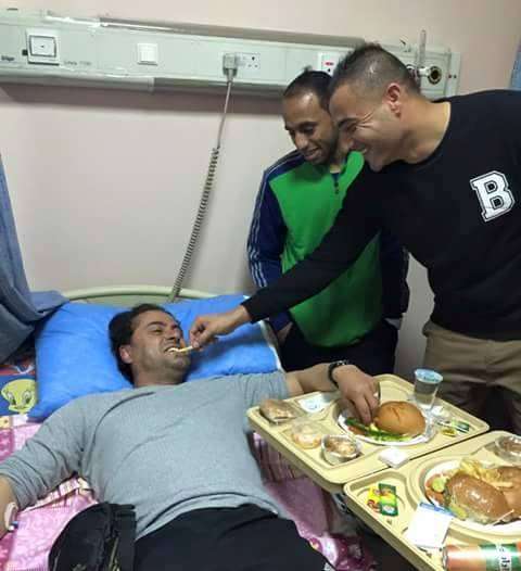 شفيع وأبو عمارة خلال زيارة برهومة