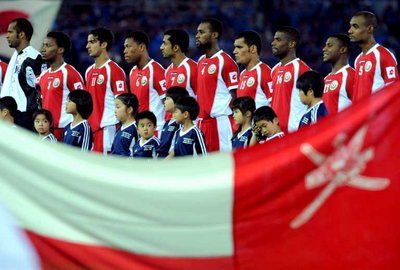 المنتخب العماني قبل مباراته مع اليابان - 2 يونيو 2008