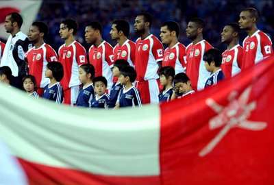 المنتخب العماني قبل مباراته مع اليابان - 2 يونيو 2008