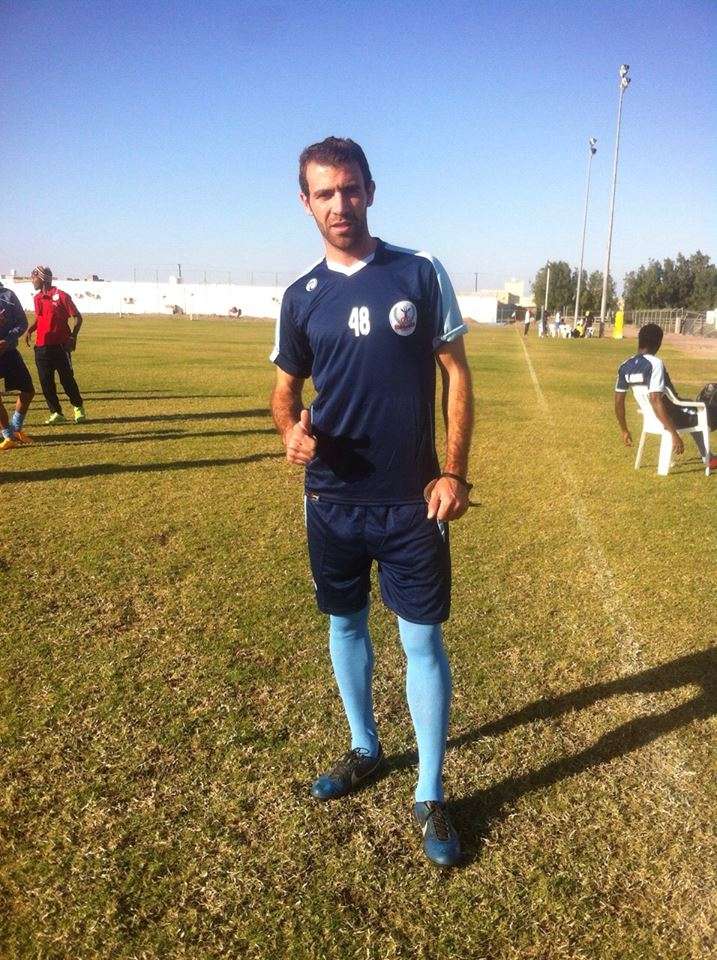 بهاء البرقاوي خلال مشاركته تدريبات فريقه الجديد