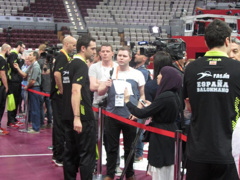 لاعبو إسبانيا يدلون بتصريحاتهم