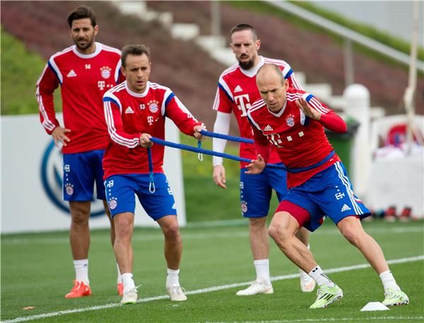 جانب من تدريبات بايرن ميونيخ