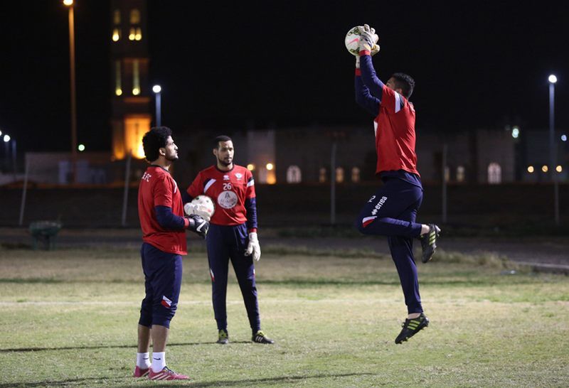 جانب من تدريبات  "فريق هجر"