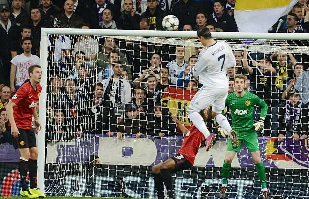 رأسية رونالدو من الفضاء في مرمى مانشستر يونايتد