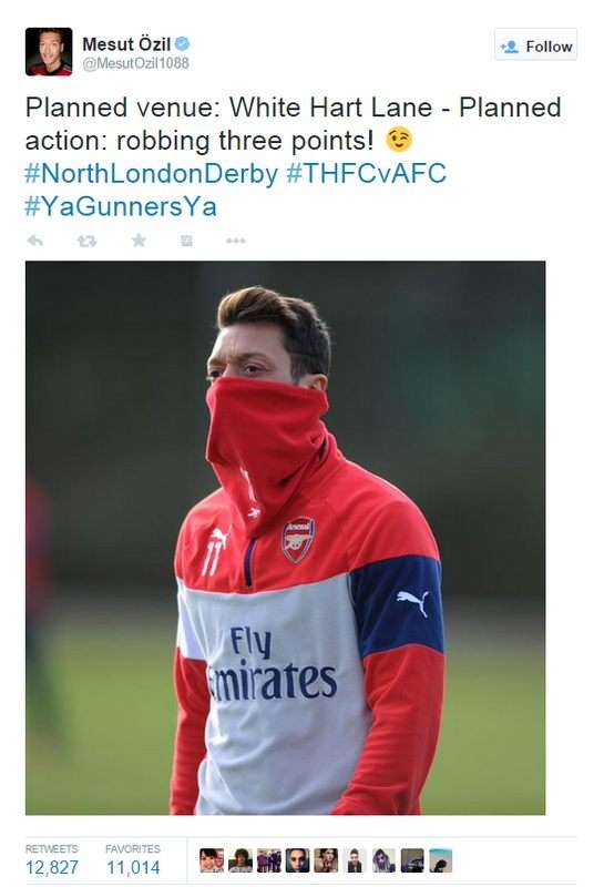 اوزيل وتغريدته