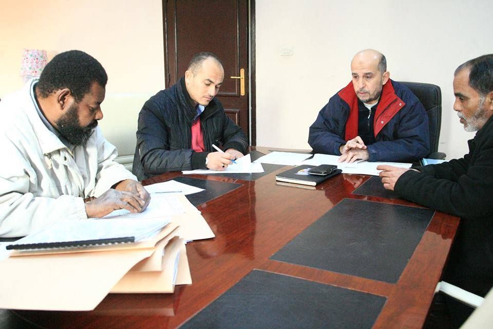 جانب من اجتماع اللجنة الفنية للملاكمة