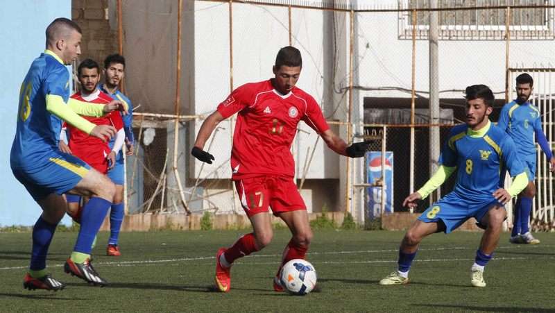 من مباراة "لبنان الأولمبي" مع الصفاء اليوم