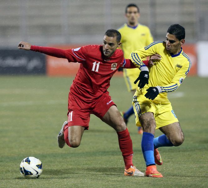 من لقاء الجزيرة والحسين إربد اليوم 