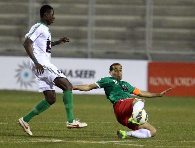 ​جانب من لقاء الوحدات واتحاد الرمثا اليوم