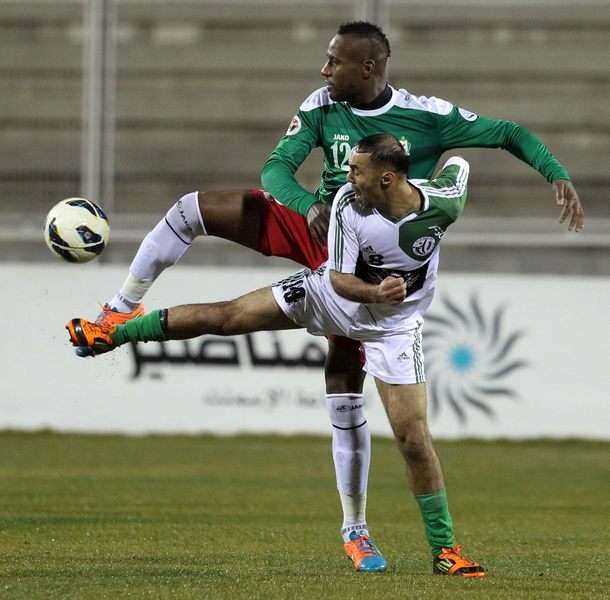 من لقاء الوحدات واتحاد الرمثا