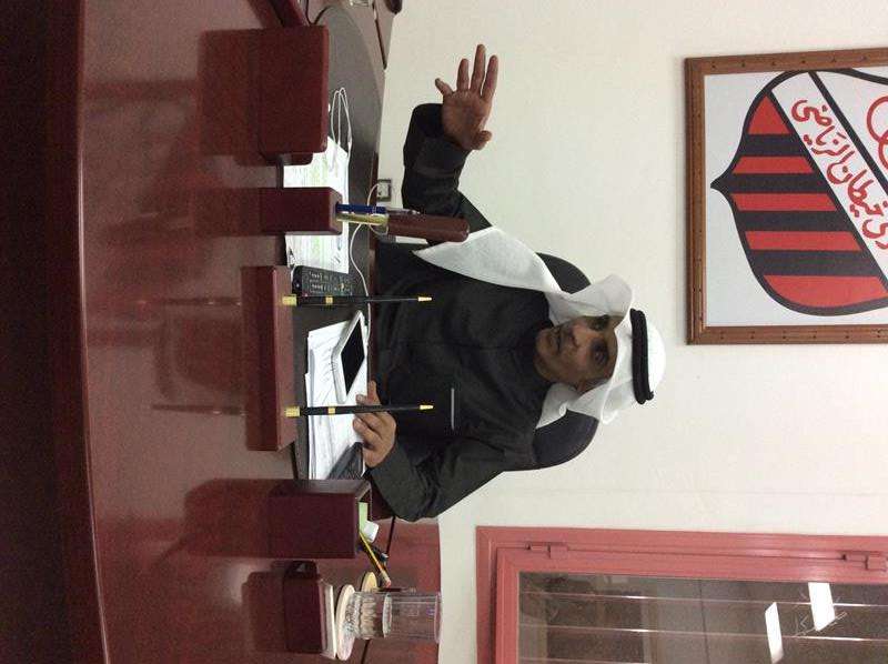 ‫المطيري أثناء تصريحه لكووورة