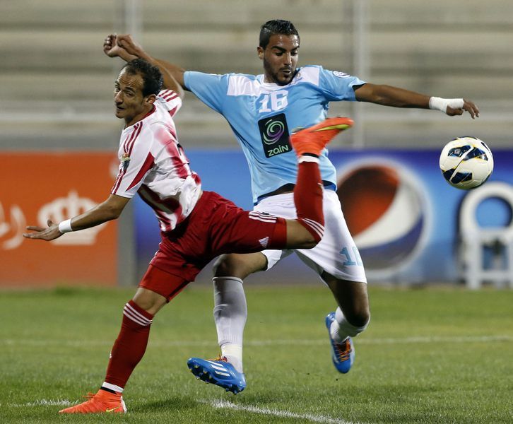 من لقاء الفيصلي وشباب الأردن ذهابا