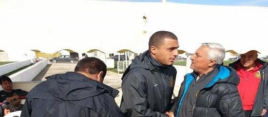 أحمد العكايشي لدى عودته إلى صفوف الترجي ومشاركته في المران