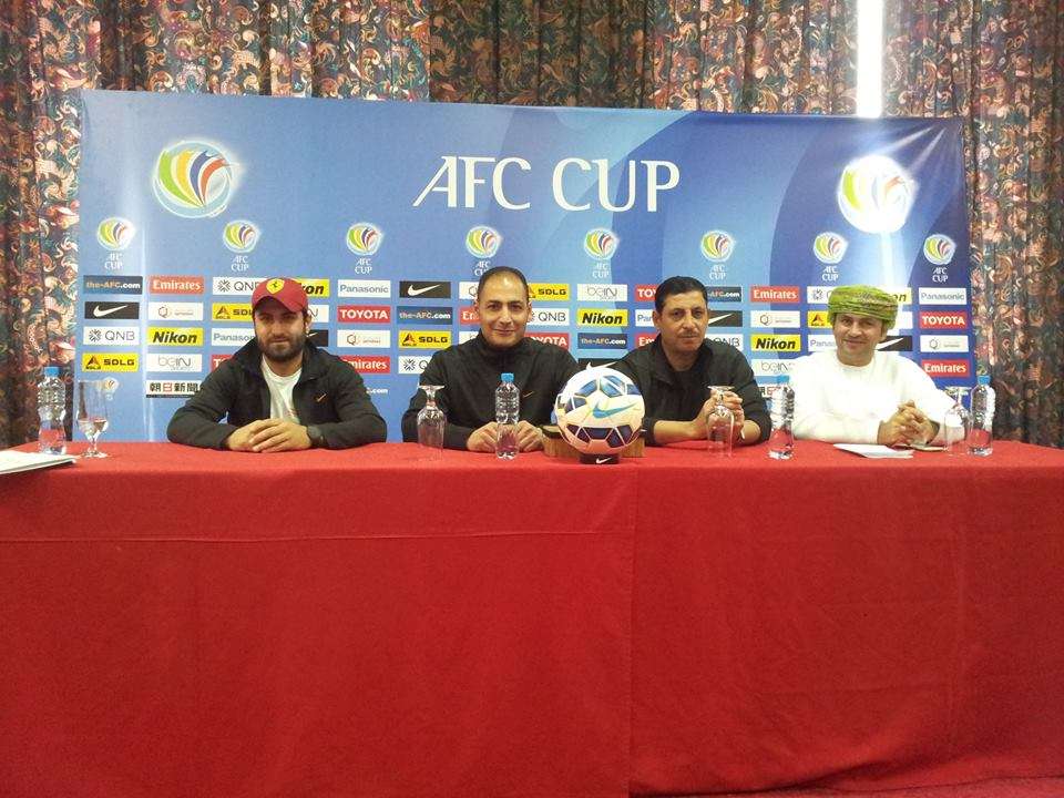 من مؤتمر الصحفي لمواجهة النهضة العماني والوحدة السوري