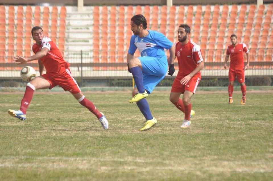 لقطة من الدوري السوري لكرة القدم