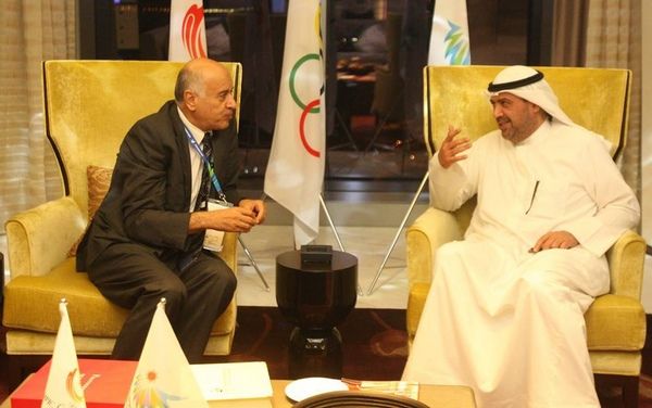 الرجوب مع الشيخ احمد الفهد