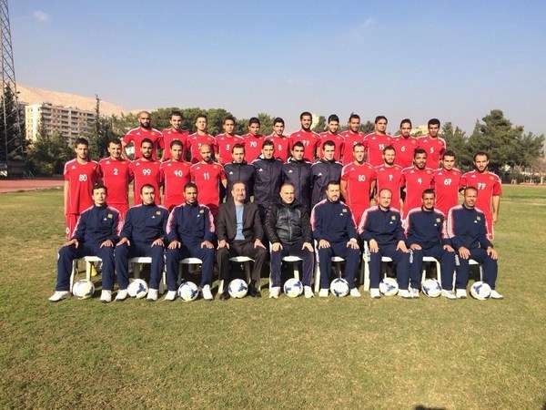 فريق الجيش السوري مع جهازه الفني والاداري