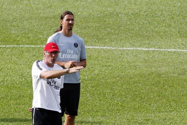 لوران بلان و  زلاتان إبراهيموفيتش 