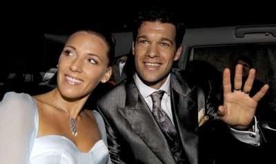 مايكل بالاك مع شريكة حياته زيمونه