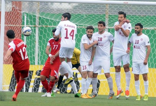 من مباراة النجمة والجيش السوري اليوم الأربعاء