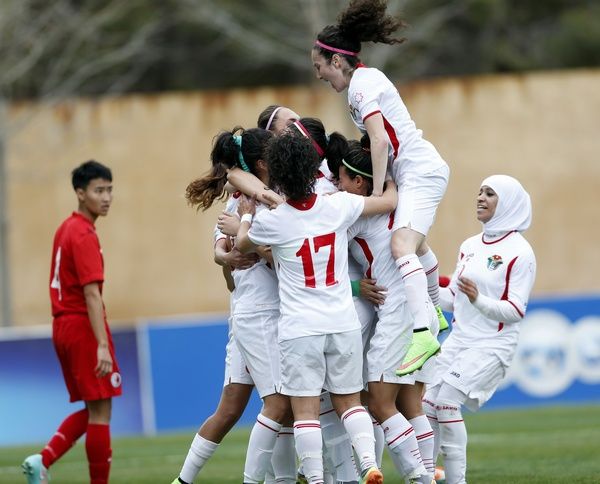 فرحة سيدات منتخب الأردن