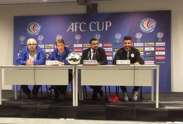 من المؤتمر الصحافي اليوم الثلاثاء