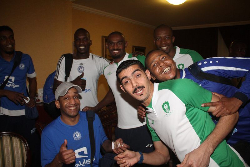 صور اجتماع رئيس الاتحاد مع لاعبي الهلال والاهلي 