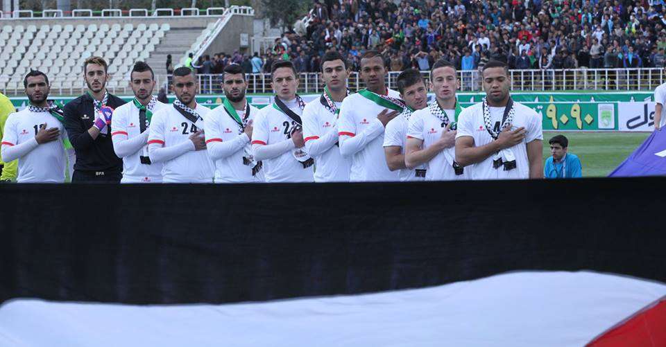 من لقاء الأولمبي الفلسطيني مع نظيره الفلسطيني 