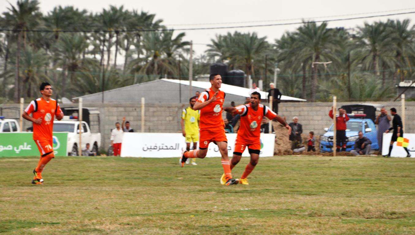 فرحة محمود وادي بهدف الفوز