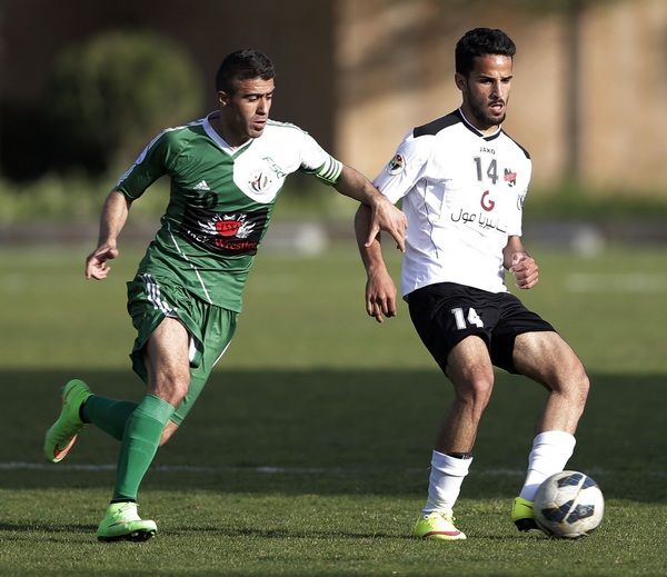 من لقاء الأهلي واتحاد الرمثا