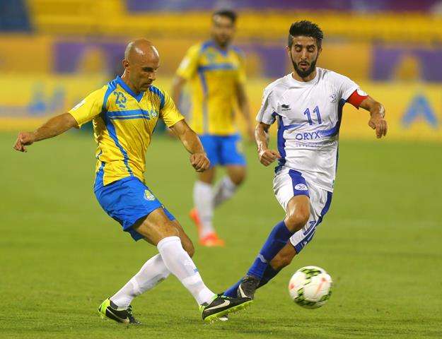 من مباراة  الخريطيات القطري و الغرافة