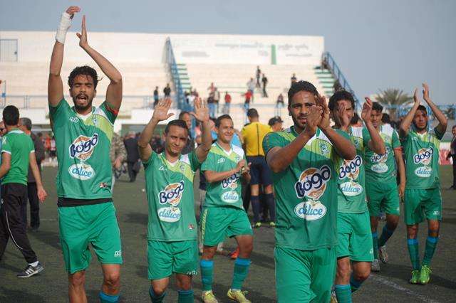 فرحة فريق جربة بعد الانتصار