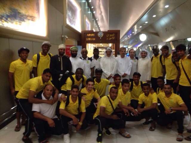  رئيس الجهراء وأعضاء مجلس الإدارة كانوا في استقبال السيب