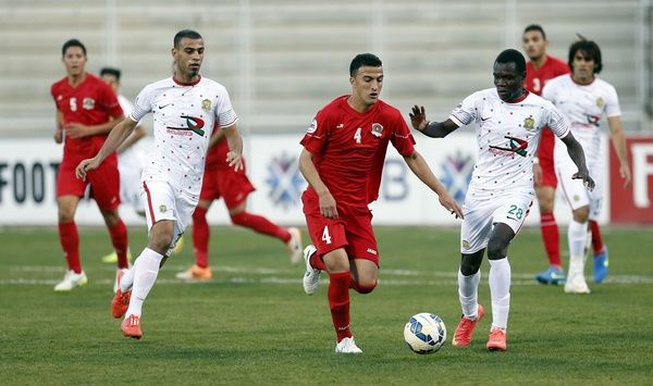 جانب من لقاء الذهاب بين الجزيرة والشرطة في كأس الاتحاد الآسيوي