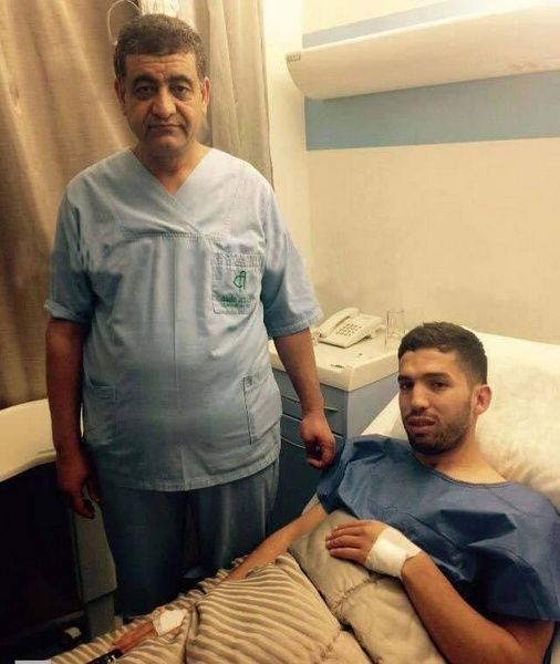 عبد المومن جابو والى جانبه الدكتور محسن الطرابلسي
