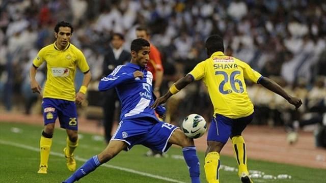 جانب من لقاء النصر والهلال السعودي