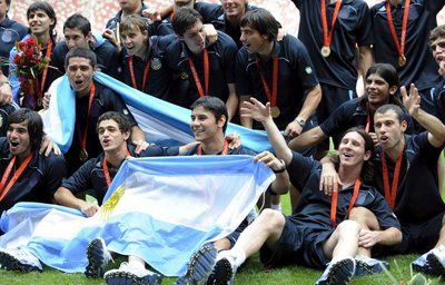 لاعبي الأرجنتين في لقطة جماعيه 