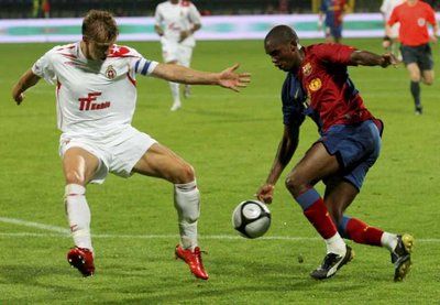 صامويل ايتو حاول ولكن لم يستطع التسجيل