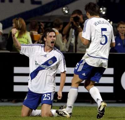 لاعب دينامو كييف ميليفسكي سعيد بتسجيله في مرمى سبارتاك موسكو