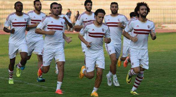 جانب من تدريبات الزمالك