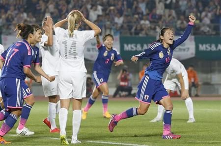 هوماري ساوا تحتفل بهدفها في لقاء اليوم