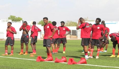 جانب من تدريبات المنتخب السوداني