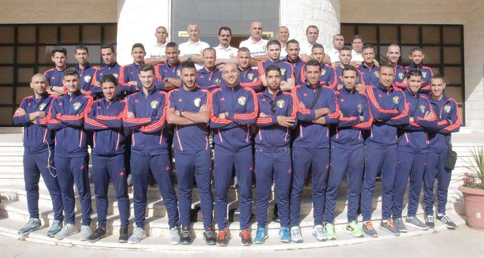 بعثة منتخب الأردن قبل التوجه لتركيا 