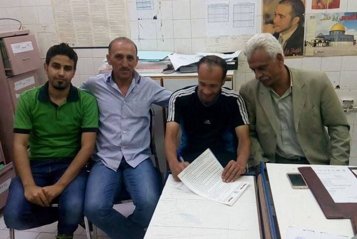 صورة انتشرت الثلاثاء من توقيع عدوس للبقعة 